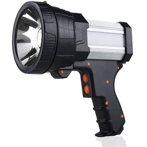Searchlights, LED Rechargeable Portable Worklight Powerful Searchlight Waterproof with Side Light for Hunting Searching Outdoors