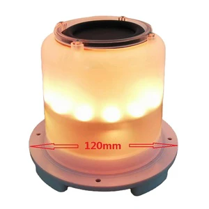 Dia. 120mm Rechargeable Remote Controlled Cordless Wireless Speaker Music Light Lamp for PE Rotational Molding Furnitures