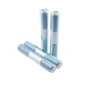 M5 M6 M8 M10-M18 High Quality Zinc Plated Carbon Steel 4.8 Grade Double Head Thread Stud Rod Long Screw