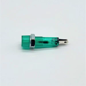 7mm 24VDC Green Led Lamp Plastic Indicator Light