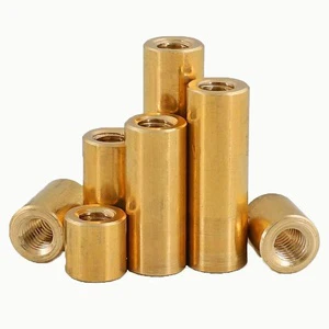 Precision CNC Machined Brass Threaded Sleeve Stainless Steel Bushing for Industrial Fastener Application