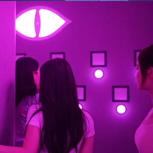 Professional Factory Price Stage Background Interactive Wall Hiding LED Push Butt On Devil's Eye Hide Activate Light Game