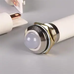 White Color LED Indicator Lights 6mm 8mm 12mm 16mm IP67 Waterproof Color Optional Lamp Red/Green/Yellow/Blue/White/Red and Green