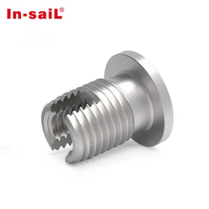 Slotted Stainless Steel Self-tapping Bushing M4 Self-tapping Screw Sleeve Threaded Insert Nut