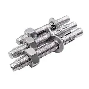 Heavy Duty Galvanized & Stainless Steel Wedge Anchors M6-M30 Concrete Anchor Bolts for Construction