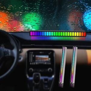 Voice-Activated Rechargeable Creative Colorful LED Ambient Light Pickup Lamp RGB Sound Control Music Rhythm Lights