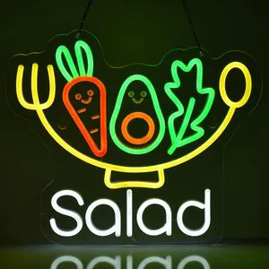 Customized Fresh Fruit Salad Neon LED Lights IP65 Acrylic Lamp Body Dimmable 6000K Daylight DC 5V for Landscape