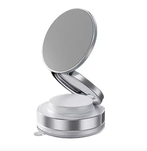 360 Rotating Magnetic Car Phone Holder with Strong Suction Cup for Dashboard & Windshield Mounting Desk Use ABS Material