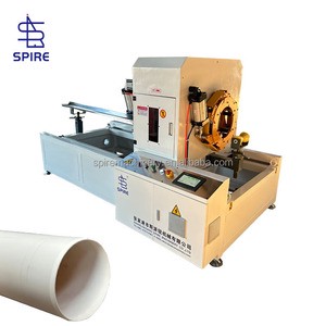 Spire Chamfered Hydraulic Ring Plastic PVC Pipe Cutting Machine Heavy-Duty High-Power PLC Control Multi-Voltage Easy Operate 1