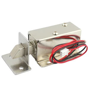 SARY Ly-03 DC12V Electromagnetic Lock Small Solenoids Long Retractable Electronic Lock with Latch