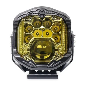12V-24V Spot Headlights 8500LM Led Driving Lights With DRL Laser Light 95W 7inch LED Work Lamp For Universal Vehicle