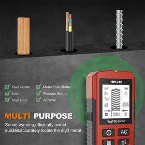 Multifunctional Handheld Wall Metal Detector AC Wire Wood Stud Scanner with Depth Finder for Home Decoration Industrial Use