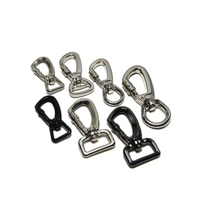 5kN Zinc Metal Screw Locking Dog Lead Swivel Carabiner Clevis Slip Hook Latch High Strength Vintage Luxury for Outdoor Sports