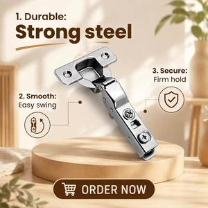SH-ABC Furniture Fittings Engsel Kitchen Self Closing Two Way Cabinets Door Hinges For Furniture