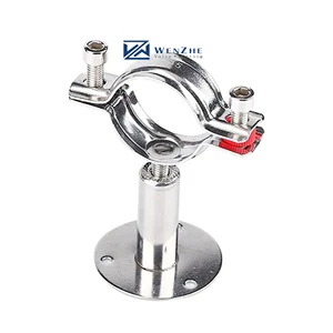 Adjustable Pipe Holder Clamp Pipe Straps Stainless 304 316 Steel Pipe Supports