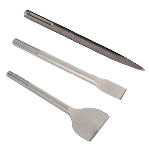 SDS MAX 40Cr Chisel Set Hammer Drill Bit Point Groove Point Flat Chisel Break Concrete Brick Wall Drilling Masonry