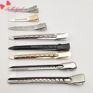 BELLEWORLD Factory Multifunctional Hair Styling Metal Duck Bill Hair Clips DIY alligator Hairclips Sectioning Clips with Holes