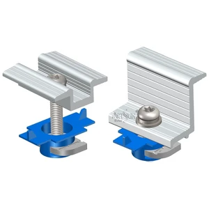 Aluminum Mid And End Clamps C Steel Adjustable Accessories Mid Clamps For ZM Steel Solar Panels Mounting System | Art Sign
