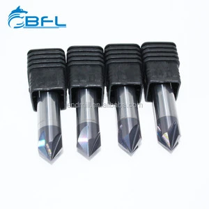 Tungsten Carbide Centering Spot Drill Bit CNC Chamfer Milling Cutter Wear Resistant Smooth Chamfer for Alloy Metal Machining