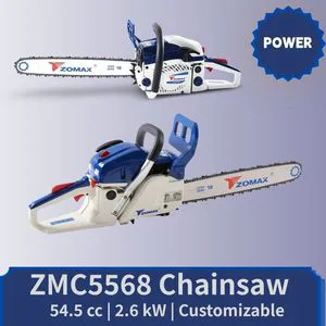 ZOMAX 2-Stroke Petrol Chain Saw High Horsepower Quick Cutting Farm & Ranch For Tree Felling, Garden Logging And Forestry