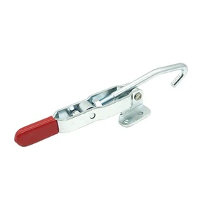 Taiwan Haoshou HS-451 Replace 351 Heavy Duty Flanged Base J Hook Latch Type Toggle Clamp for Assembly