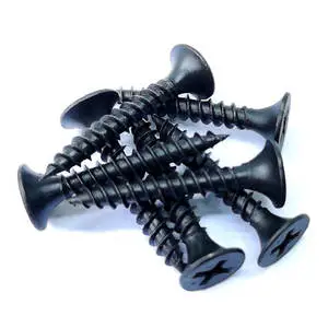Gypsum Board Black Phosphate Drywall Screw Phillips Bugle Head Self Tapping Flush Mounting Reliable