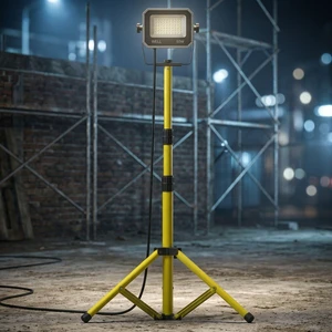 Linsheng 5000LM Work Light ETL Waterproof 360 Rotatable Jobsite Light Outdoor Portable LED Worklight Lamp with Stand
