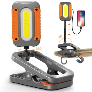 Rechargeable Work Light with Clamp