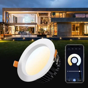 5 Years Warranty Zigbee Smart Downlight 15w 20w 24w 30w Cct Changeable and Dimmable Embedded LED Downlight