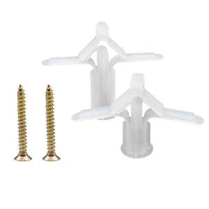 Expansion Screws Special for Gypsum Boards, Plastic Expansion Tubes, Self-tapping Rubber Plugs, Toggle Wall Anchors