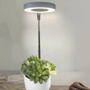 Circle Plant Growth Lamp Plant Grow Light Table Grow Lights With Adjustable Timing Height for Indoor Flower Bonsai