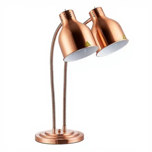 Dingyong Rose Gold Iron Food Grade Food Warming Lamp for Buffet, Electric Desk Warmer,Electric Heating Lamps