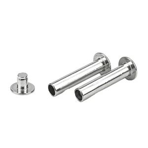 Round Head Solid Aluminum Rivets M2-M10 Zinc Plated TianFang Brand Certified Automotive Leather Goods Factory Price
