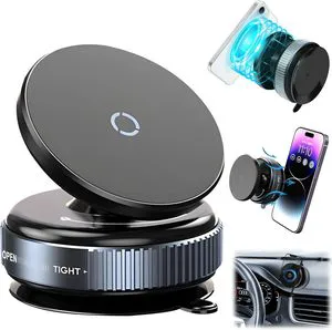 New Multifunctional Vacuum Suction Cup Holder with Rotatable Multi Scene Vacuum Double-sided Magnetic Suction Phone Holder