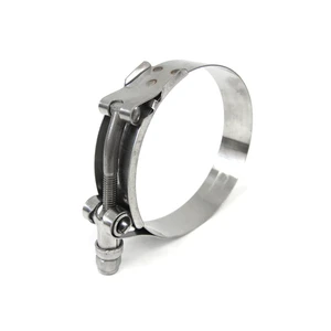 Kinglin Wholesale Heavy Duty Strong 304 Stainless Steel Spring Loaded Constant Tension T-bolt Hose Clamp With Spring