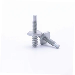 OEM Double End Flanged Stud Bolt Zinc Carbon Steel Custom Screw Fastener for Machinery and Vehicles