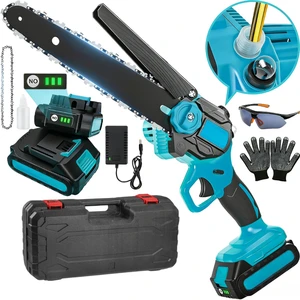 21V Battery Powered Industrial Grade 8-inch Wireless Electric Chain Saw Garden Tools Handheld Mini Motosierra