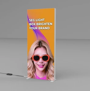Durable Easy Set-up PVC Rectangle Light Box 110-220V LED Advertising Signboard Outdoor Commercial Display for Storefront