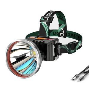 Induction Strong Light Far Shooting Head Wear Outdoor Fishing Multifunctional Rechargeable Mining Lamp Flashlight Led Headlight