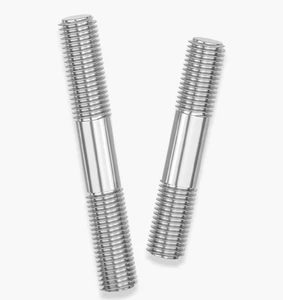 Wholesale M8 Fine Thread Fully Threaded Steel Zinc Oxidation Automobile General Fasteners Double Headed Metric B1=1.25D Studs