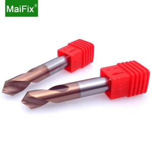 Maifix 1PCS HRC60 WGTCDDZ 3mm Coated Tungsten Steel Point Angle 90 Degree Chamfering Tools Spot Drill Bits
