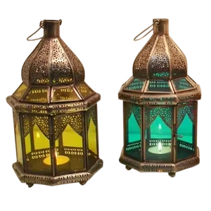 Stainless Steel Lantern With Glass Panels Durable Design For Home Decoration Indoor Outdoor Flameless Light Feature Lantern