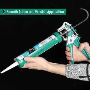 Professional Heavy Duty Manual Caulking Gun High Leverage Skeleton Sealant Gun For Construction