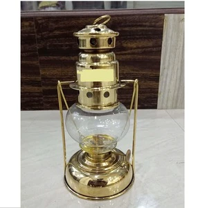 High Class Rustic Iron Hanging Lantern Gold Camping Lamp Candle Holder Home Outdoor Wedding Parties Halloween Christmas