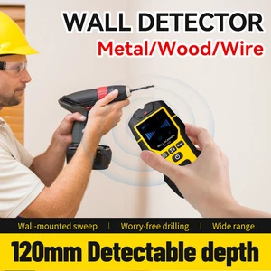 High Accuracy 0.5% Handheld Wall Detector Stud Finder Wood AC Wire Pipes Depth Scanner Metal/wood/wire IP54 Protection