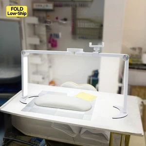 2025 Free Custom Logo 40W 25inch Portable Foldable Nail Lamp With Phone Holder For Manicurists