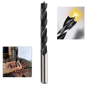 High Carbon Steel Brad Point Drill Bit Set for Woodworking Twist Design for Efficient Wood Drilling