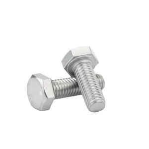 Custom Stainless Steel 304 Plain Finish 6#-32 UNC 3/8 16 Hex Nuts & Bolts ISO9001 Certified Class 4-12.9 Fine/Coarse Thread