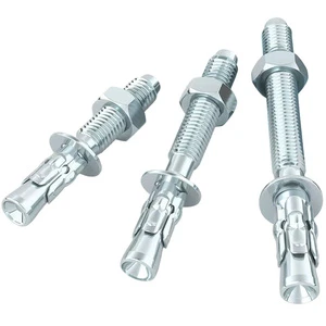 Blue Galvanized Stainless Steel Wedge Anchor Bolt Metric M6-M24 Heavy Duty Expansion Anchor Screw JGD
