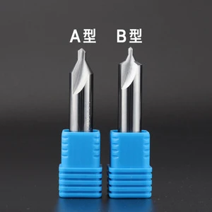 Carbide Steel Center Drill Hardened Double-End Fixed-Point Drill Extended 90/120 Degree Center Drill HRC65 for CNC Lathe